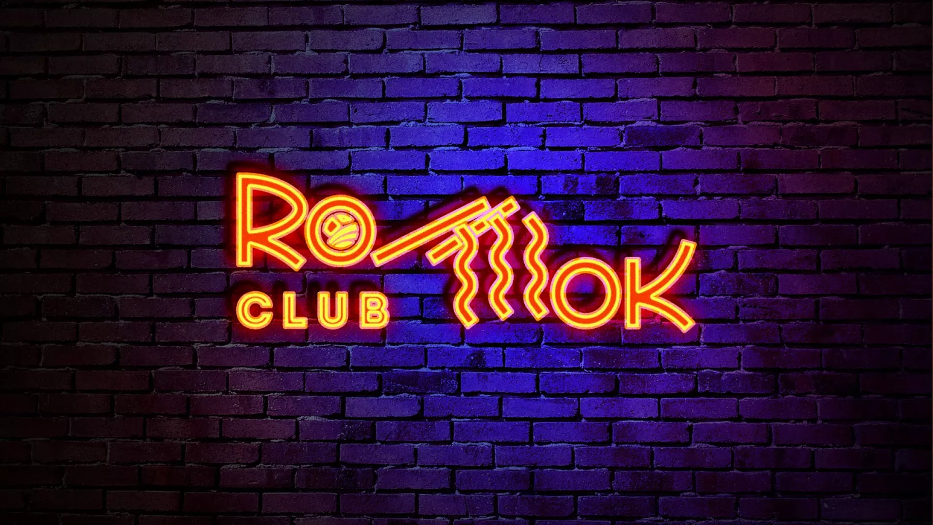 Разработка интерьерной вывески суши-бара «Roll Wok Club» в Ростове-на-Дону
